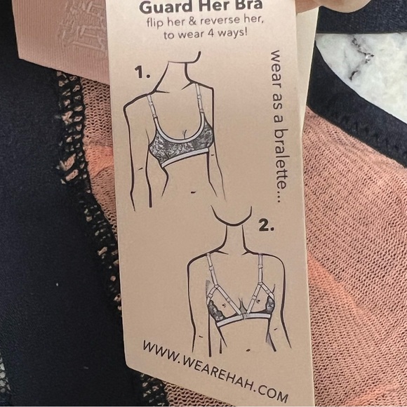 NWT Free People X We Are HAH Guard Her Bra or Belt Black Lace Small Bralette - Picture 15 of 15